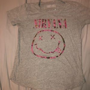Nirvana Floral Grunge T-shirt